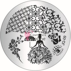 Matrita de Unghii din metal rotunda 5,5cm JQ09